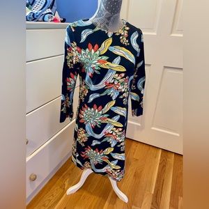 Draper James, size M, navy based floral dress.